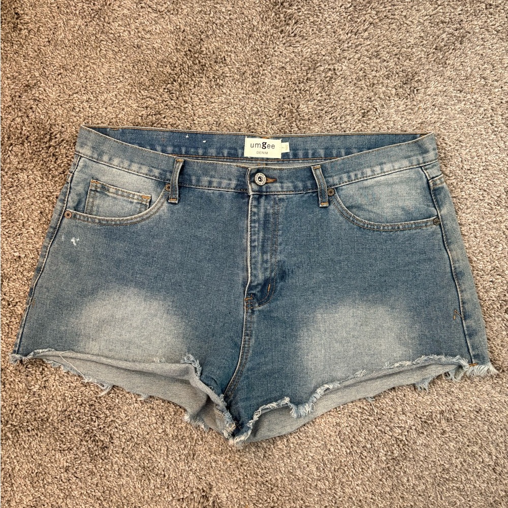 Umgee Distressed Blue Jean Shorts